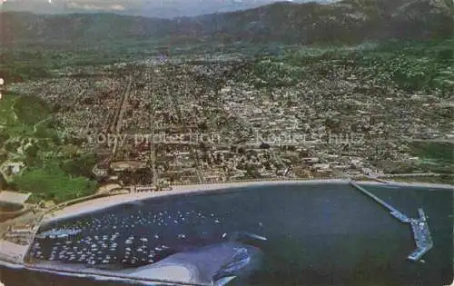 AK / Ansichtskarte SANTA-BARBARA -by-the-Sea California USA Aerial view