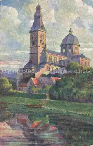 AK / Ansichtskarte Gand  GENT Belgie Eglise Saint-Pierre Aquarel Kuenstlerkarte