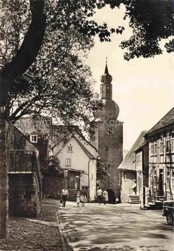 AK / Ansichtskarte Arnsberg  Westfalen Partie in der Schlossstrasse hinterm Glockenturm