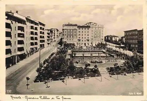 AK / Ansichtskarte TRIESTE Triest IT Giardino Pubblico di Via Franca