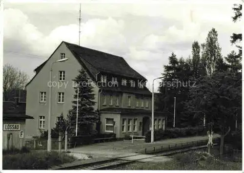 AK / Ansichtskarte Loessau Schleiz Thueringen Bahnhofgaststaette