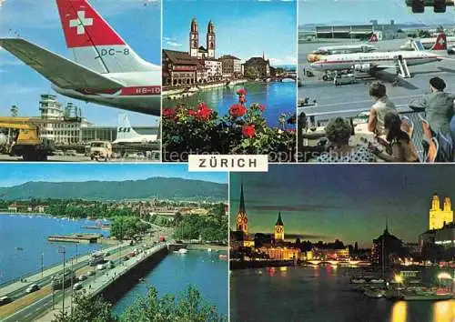 AK / Ansichtskarte Flughafen Airport Aeroporto Swissair Zuerich Schweiz 