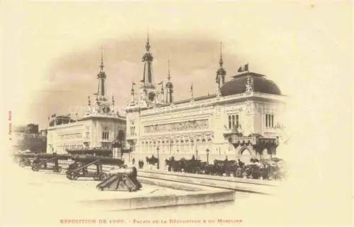 AK / Ansichtskarte Exposition Universelle Paris 1900 Palast Decoration Mobilien