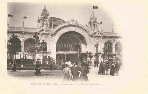 AK / Ansichtskarte Exposition Universelle Paris 1900 Palais Fils Tissus Vetemens