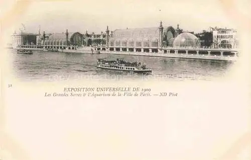 AK / Ansichtskarte Exposition Universelle Paris 1900 Grandes Serres Aquarium Ville de Paris