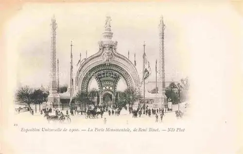 AK / Ansichtskarte Exposition Universelle Paris 1900 Porte Monumentale Rene Binet