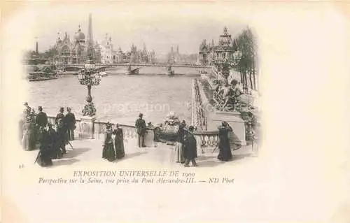 AK / Ansichtskarte Exposition Universelle Paris 1900 Seine Pont Alexadre 3 