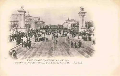 AK / Ansichtskarte Exposition Universelle Paris 1900 Pont Alexadre 3 Avenue Nicilas 2 