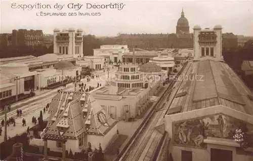 AK / Ansichtskarte Exposition Arts Decoratifs Paris 1925 Espanade des Invalides