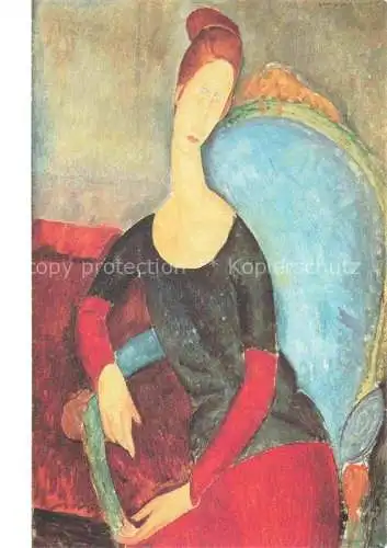 AK / Ansichtskarte MODIGLIANI Amedeo (1884-1920) Kuenstlerkarte Jeanne Hebuterne 