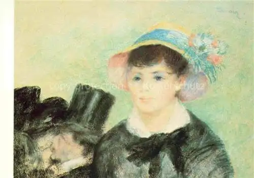 AK / Ansichtskarte RENOIR Pierre-Auguste (1841-1919) Kuenstlerkarte Jeune Fille Chapeau paille Florence Gould 