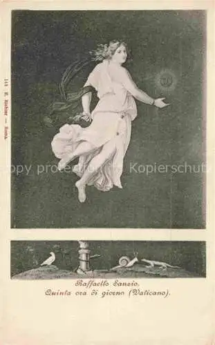 AK / Ansichtskarte RAFFAEL SANZIO Raphael RAFFAELLO (1483-1520) Kuenstlerkarte Quinta ora di qiorno Vaticano