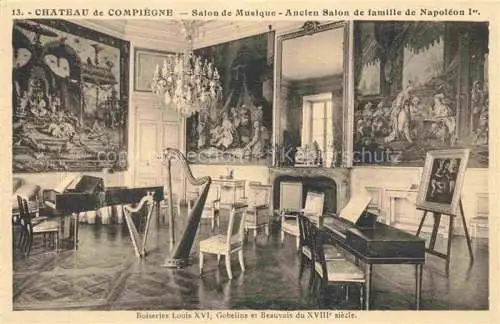 AK / Ansichtskarte Harfe Harpe-- Chateau de Compiegne Napoleon 1