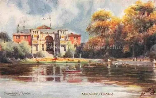 AK / Ansichtskarte Verlag Tucks Oilette Serie Nr. 638 Karlsruhe Festhale