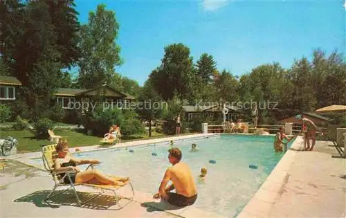 AK / Ansichtskarte Lake George New York USA Green Haven Resort Motel Pool