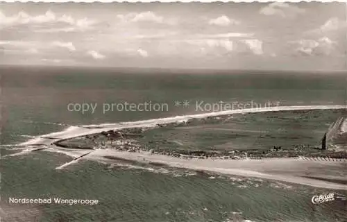 AK / Ansichtskarte WANGEROOGE Wangeroog Nordseebad Cafe Westend Fliegeraufnahme