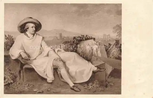 AK / Ansichtskarte GOETHE Johann Wolfgang von (1749-1832) Dichter Tischbein Italien 