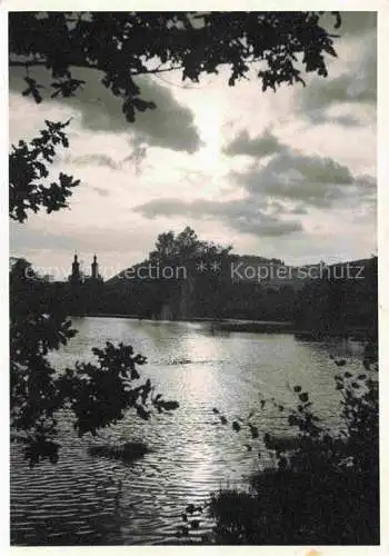 AK / Ansichtskarte OFFENBURG Offenbourg Uferpartie am See Abendstimmung