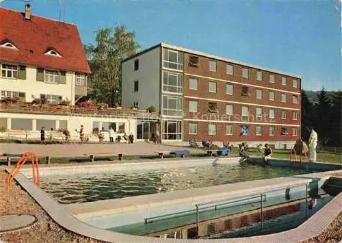 AK / Ansichtskarte Sasbachwalden Sanatorium Dr. Wagner Swimming Pool Wassertreten