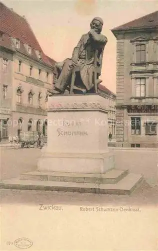 AK / Ansichtskarte SCHUMANN Robert Komponist Zwickau Denkmal