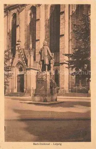 AK / Ansichtskarte BACH Johann Sebastian Komponist Composer Compositeur Compositor Compositore-- Denkmal Leipzig