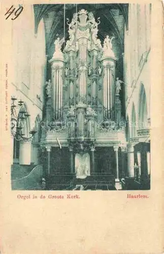 AK / Ansichtskarte Orgel Kirchenorgel Organ Orgue Groote Kerk Haarlem