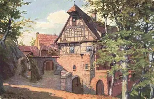 AK / Ansichtskarte PIERSON B. Kuenstlerkarte Wartburg Gasthof Eingang 