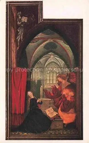 AK / Ansichtskarte GRueNEWALD Matthias Nithart Kuenstlerkarte Isenheimer Altar Die Verkuendigung 