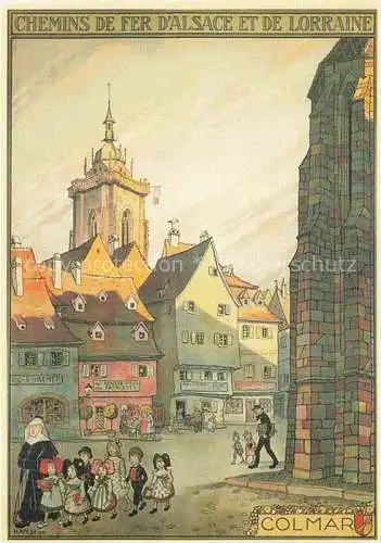 AK / Ansichtskarte HANSI  Waltz J J (1873-1951) Kuenstlerkarte Alsace Elsass Colmar