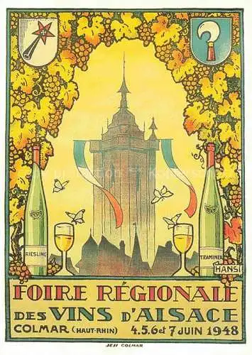 AK / Ansichtskarte HANSI  Waltz J J (1873-1951) Kuenstlerkarte Alsace Elsass Vins Alsace Foire Regionales Colmar