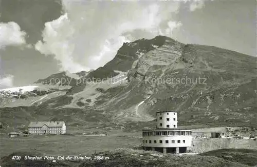 AK / Ansichtskarte Simplon 2500m VS Col du Simplon Gebirgspass Berghotel Alpen