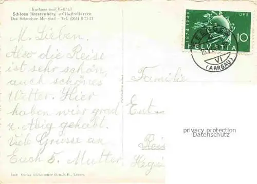 AK / Ansichtskarte Brestenberg Schloss Hallwilersee AG Schweiz 