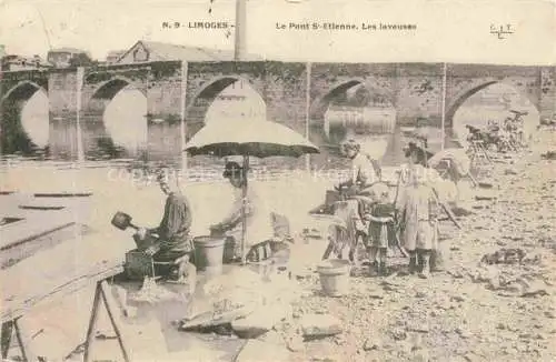 AK / Ansichtskarte LIMOGES 87 Haute-Vienne Le Pont St Etienne Les laveuses