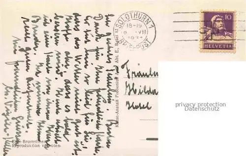 AK / Ansichtskarte Solothurn Soleure SO Partie an der Aare