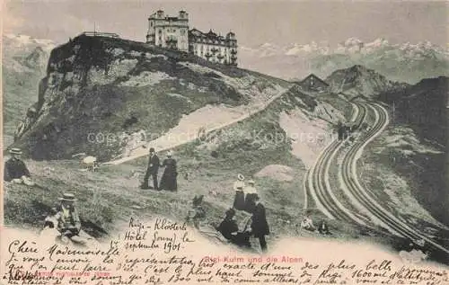 AK / Ansichtskarte Rigi Kulm 1798m SZ und die Alpen