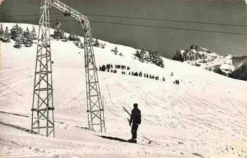 AK / Ansichtskarte Champery VS Teleski PlanachauxCroix de Culet Dents du Midi