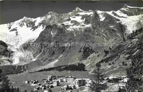 AK / Ansichtskarte Saas-Fee VISP VS Feegletscher und Hohblengletscher