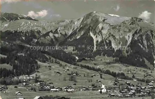 AK / Ansichtskarte Lenk Simmental BE Wistaetthorn und Duerrenwaldhorn Fliegeraufnahme