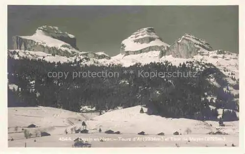 AK / Ansichtskarte Leysin VD Tours d'Ai at Tour de Mayen