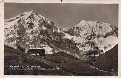 AK / Ansichtskarte Champery VS Dent de Bonaveau Dents Blanches Le Calvaire