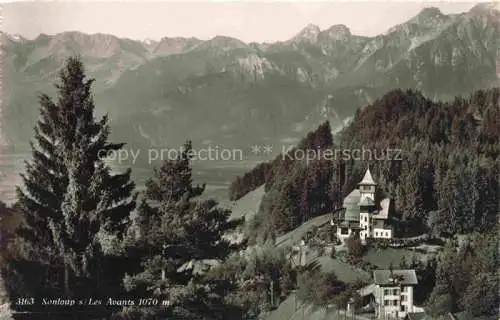 AK / Ansichtskarte Sonloup Les Avants VD Panorama Le Chateau