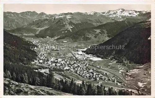 AK / Ansichtskarte DAVOS GR Blick auf Davosertal mit Seehorn Pischahorn und Rhaetikon