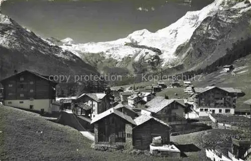 AK / Ansichtskarte Saas-Fee VISP VS Wallis mit Allalinhorn und Alphubel