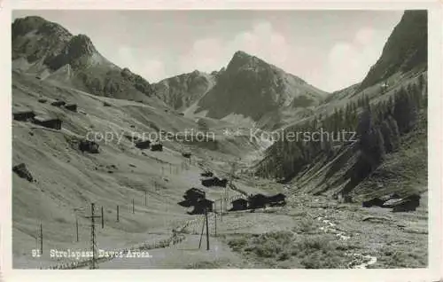 AK / Ansichtskarte Strelapass 2350m Davos GR Panorama