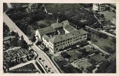 AK / Ansichtskarte SION  Sitten Seduno VS Couvent des Capucins Vue aerienne