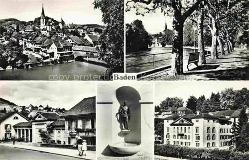 AK / Ansichtskarte BADEN  AG (Schweiz) Baederheilstaette der SUVA zum Schiff