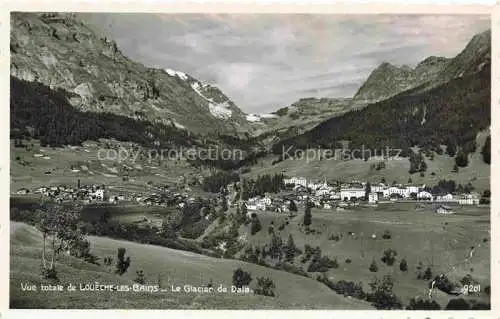 AK / Ansichtskarte Loueche-les-Bains Leukerbad VS Le Glacier de Dala Vue totale