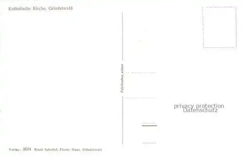 AK / Ansichtskarte Grindelwald BE Kath Kirche