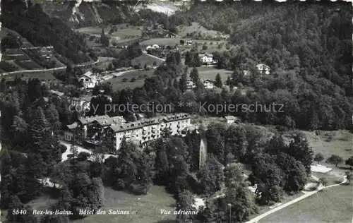AK / Ansichtskarte Bex-les-Bains AIGLE VD Hotel des Salines Vue aerienne