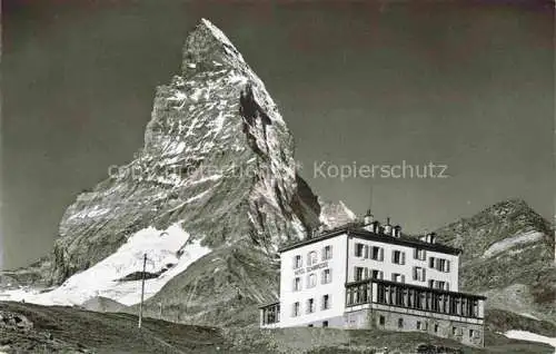 AK / Ansichtskarte ZERMATT VS Schwarzseehotel und Matterhorn